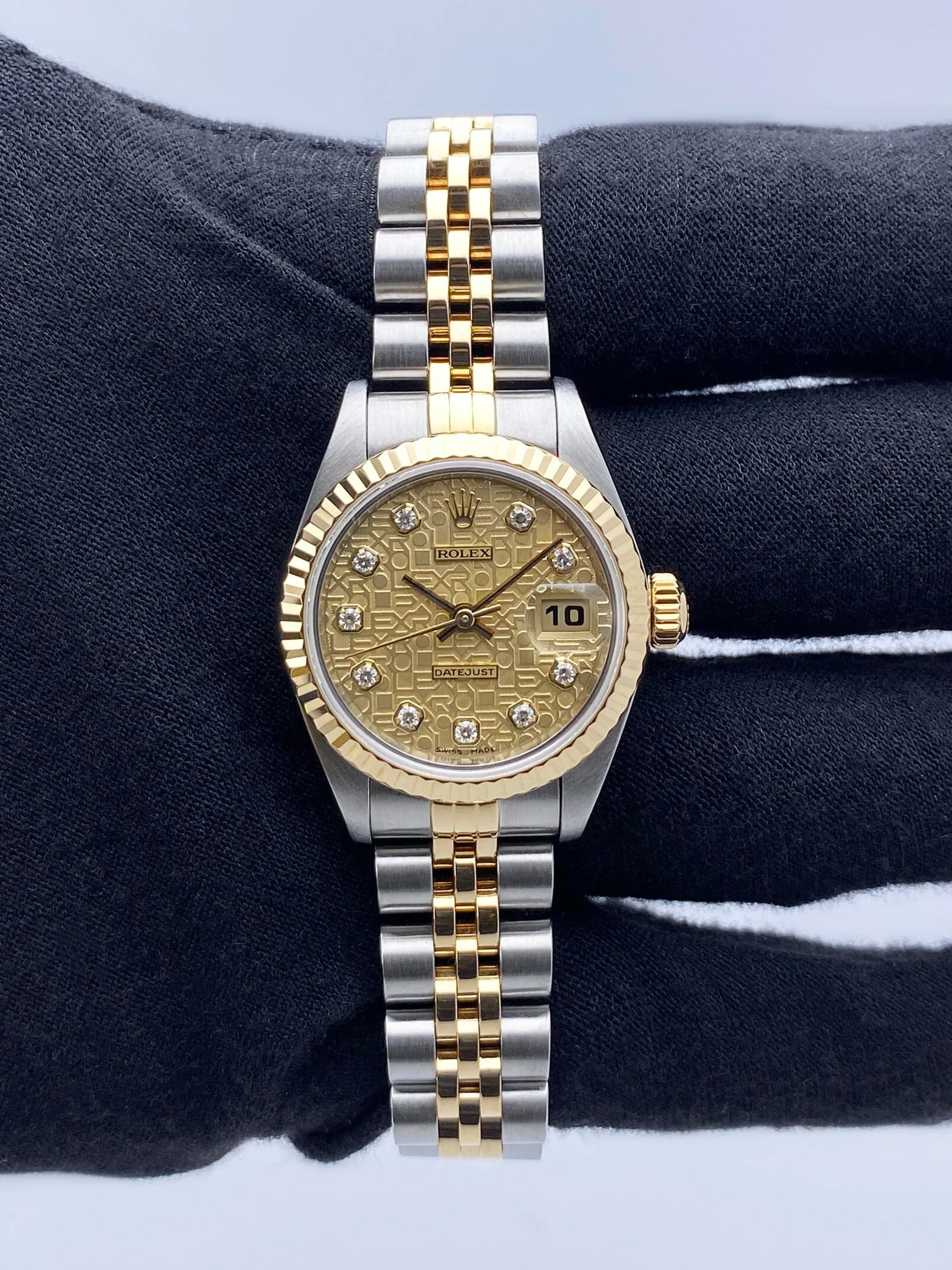 Rolex Datejust 79173 Diamond Anniversary Dial  Ladies Watch Box Papers