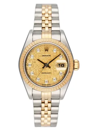 Rolex Datejust 79173 Diamond Anniversary Dial  Ladies Watch Box Papers