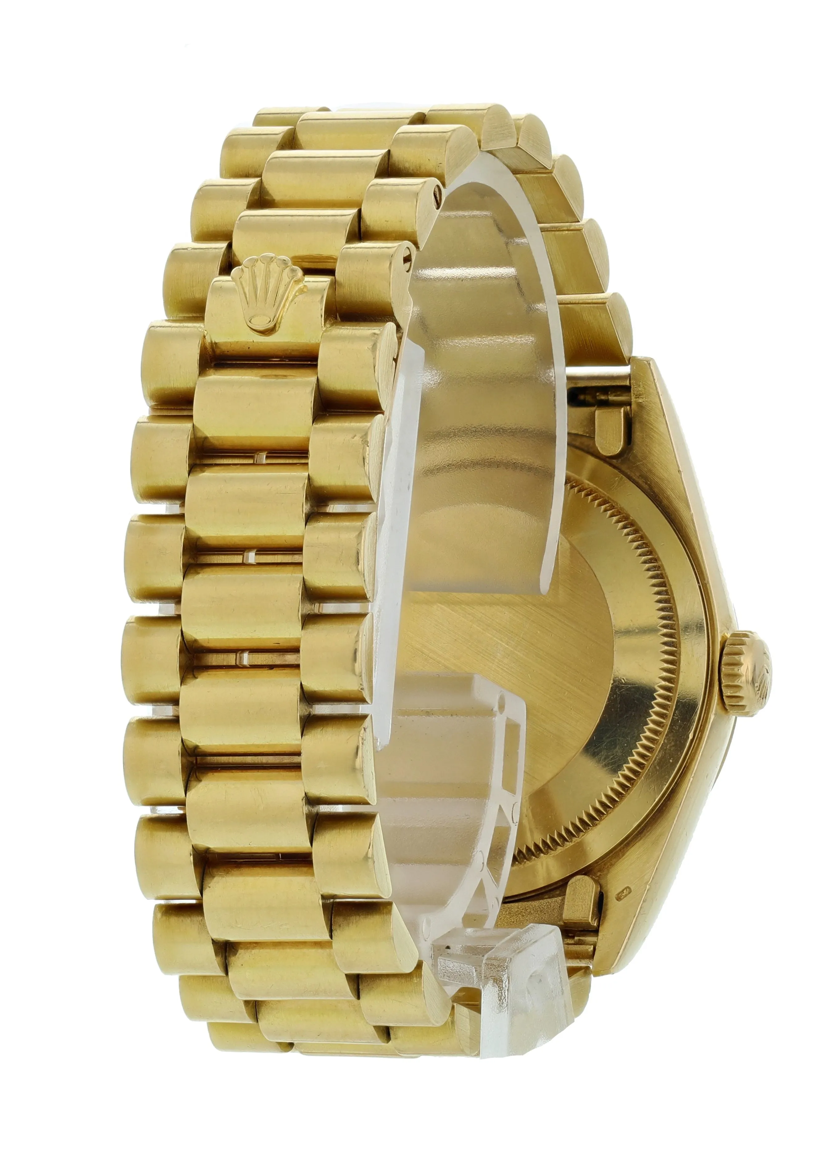 Rolex Day-Date President 18238 Wood Dial 18k Yellow Gold Mens Watch