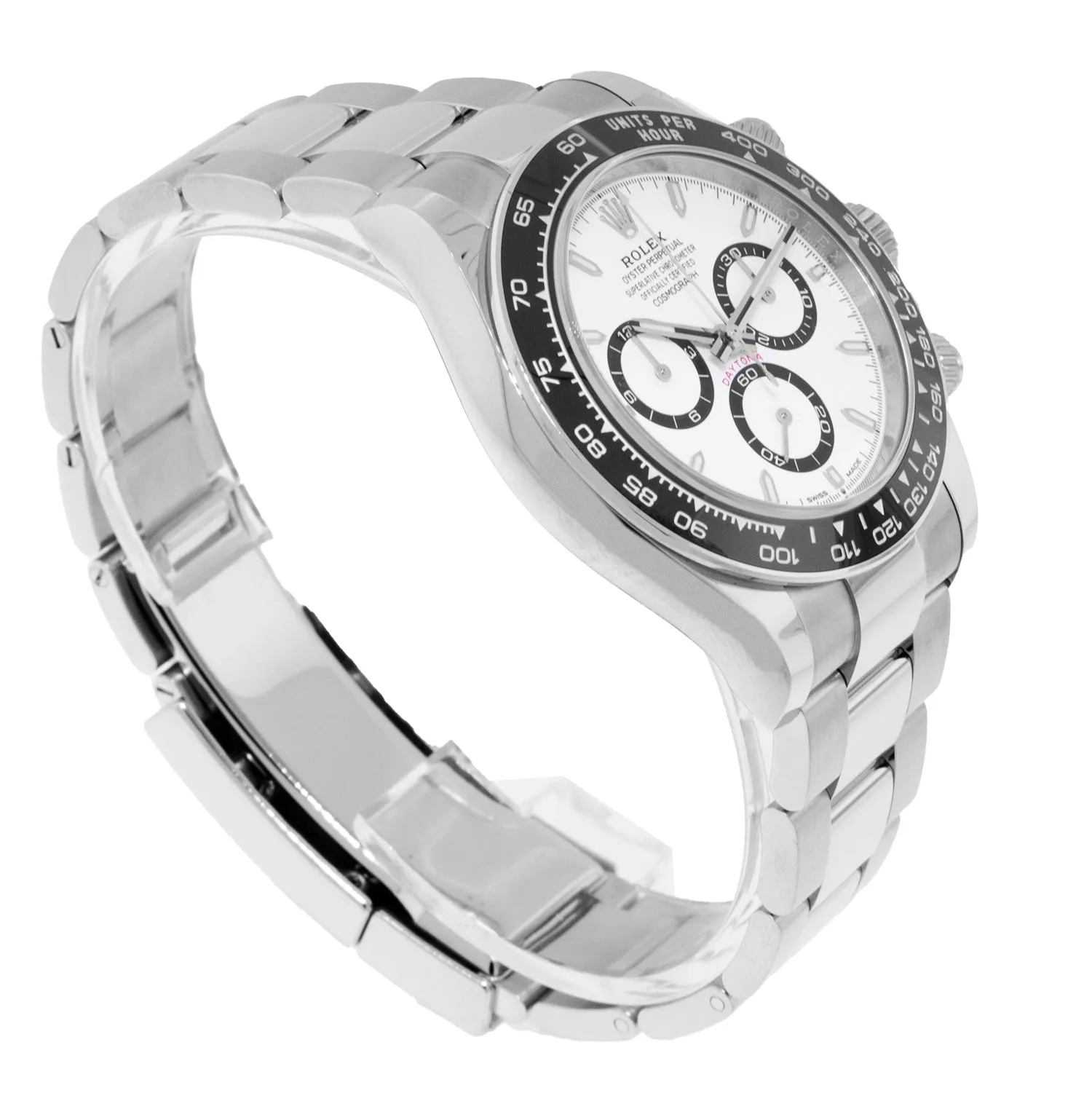 Rolex Daytona "White Panda" 40mm Stainless Steel White Dial & Black Bezel 126500LN