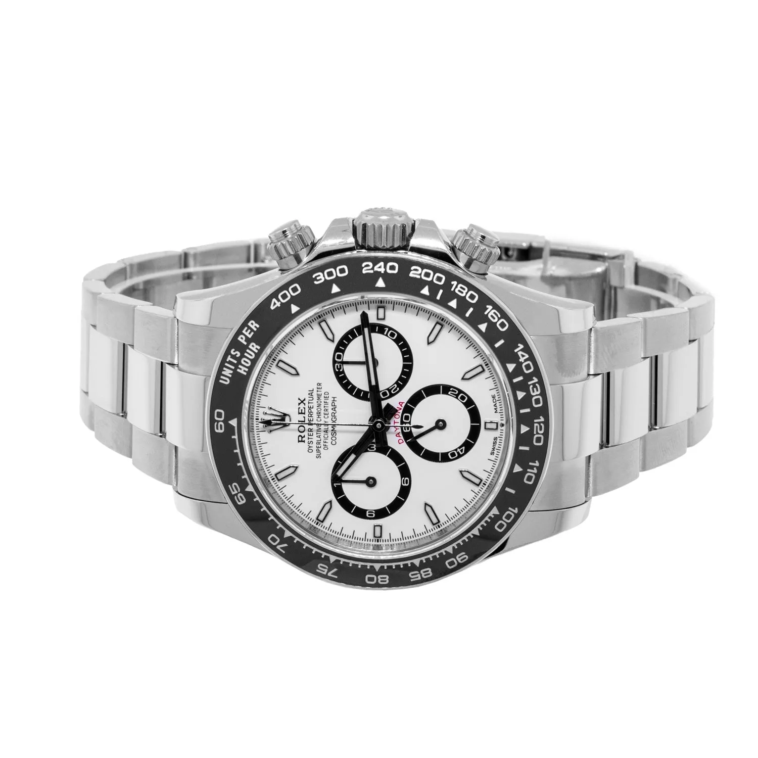 Rolex Daytona "White Panda" 40mm Stainless Steel White Dial & Black Bezel 126500LN