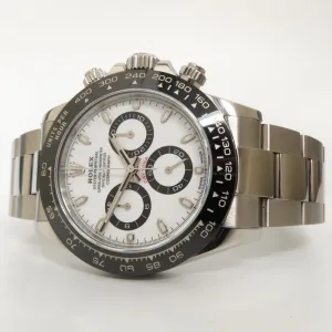 Rolex Daytona Stainless Steel White Dial Panda 40MM Automatic 116500LN