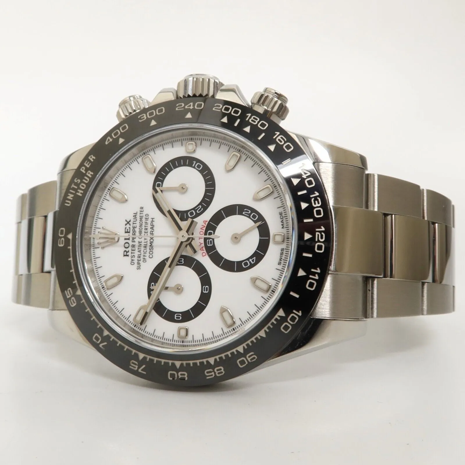 Rolex Daytona Stainless Steel White Dial Panda 40MM Automatic 116500LN