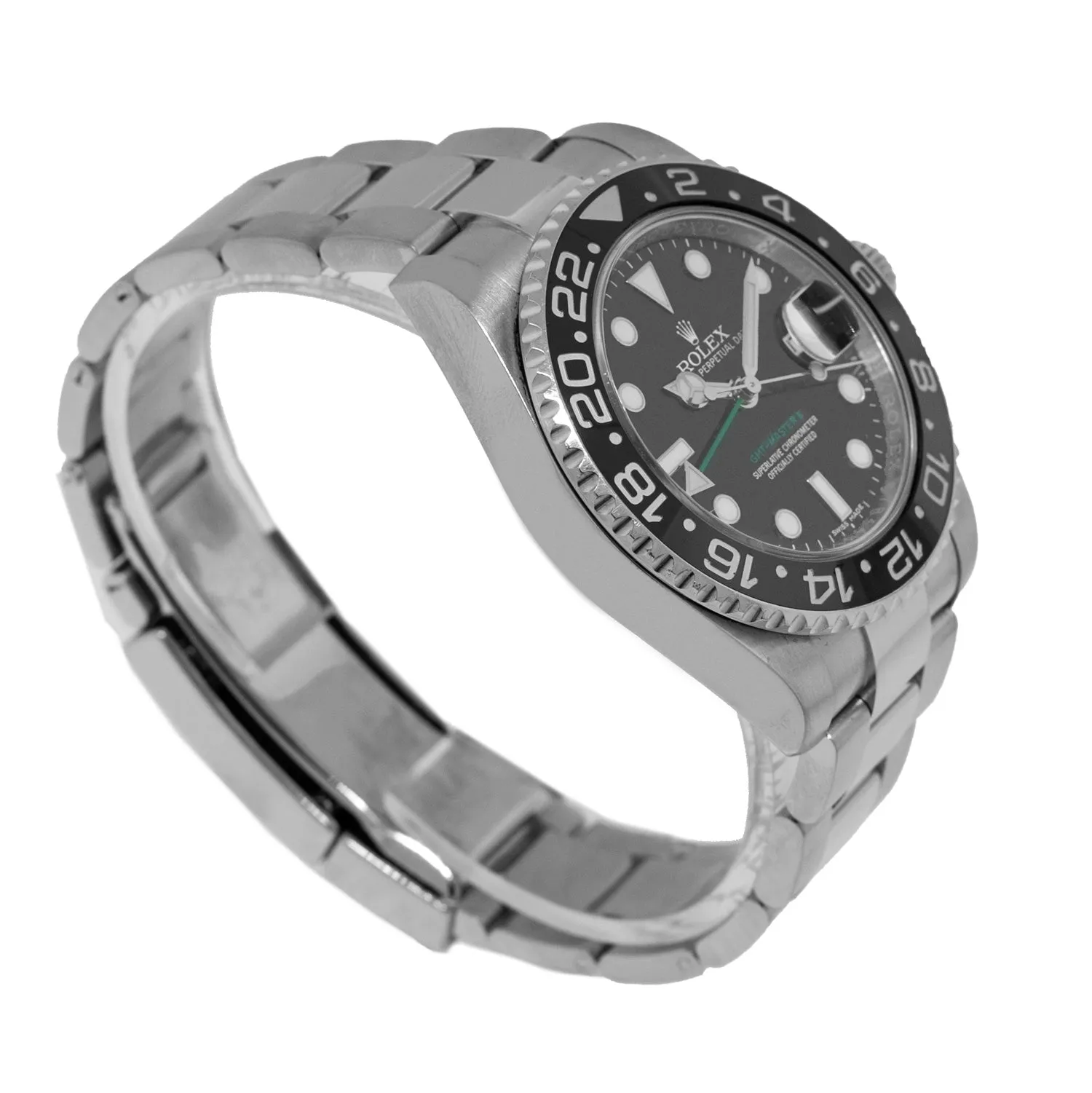 Rolex GMT-Master II 40mm Stainless Steel Black Dial & Black Ceramic Bezel 116710LN