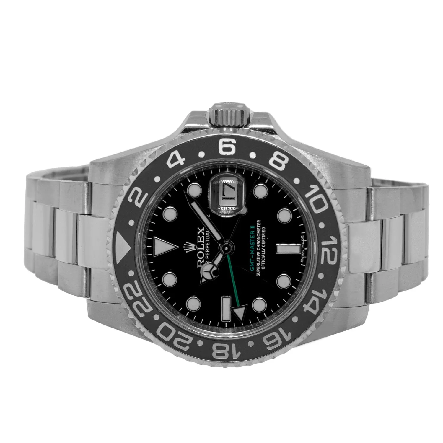 Rolex GMT-Master II 40mm Stainless Steel Black Dial & Black Ceramic Bezel 116710LN