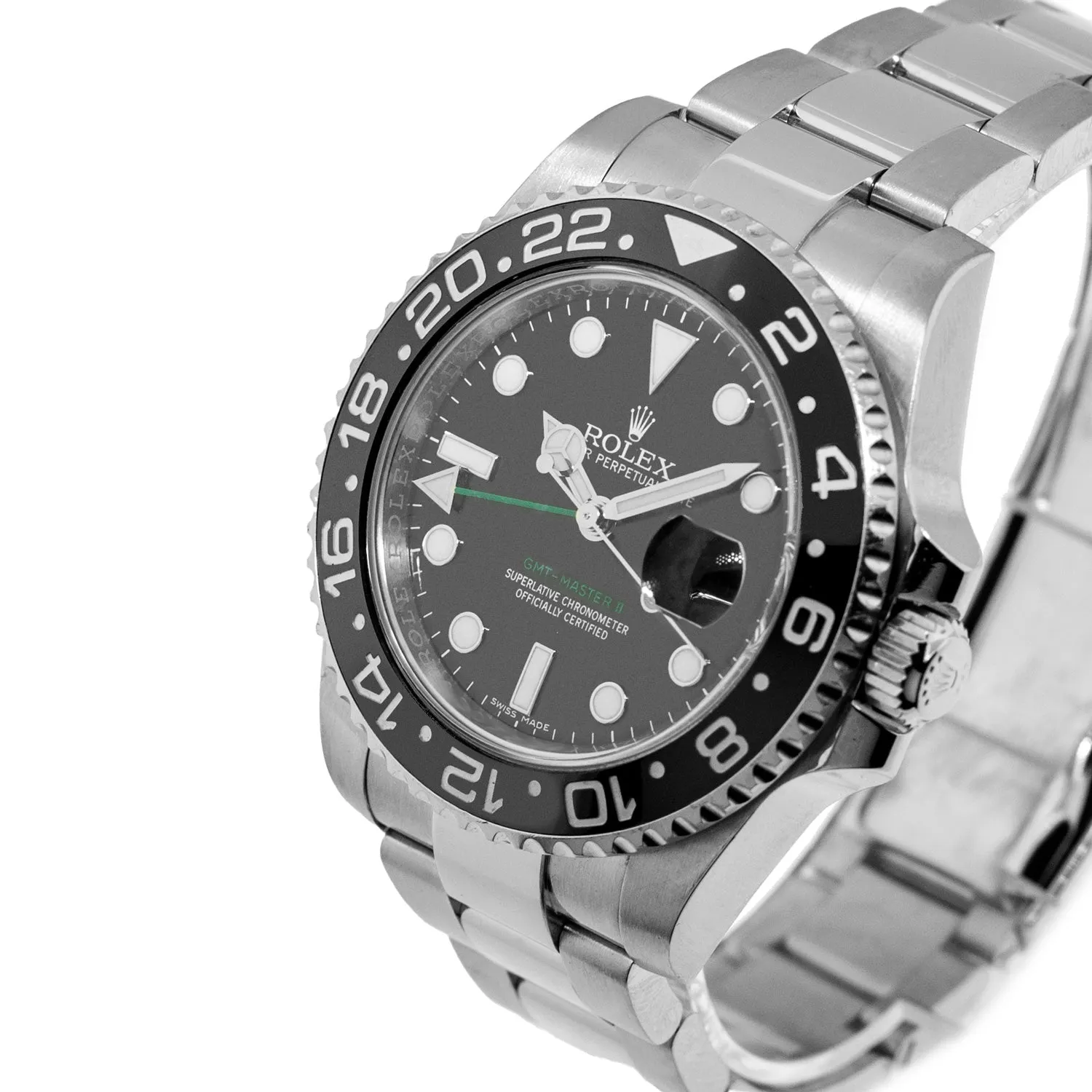 Rolex GMT-Master II 40mm Stainless Steel Black Dial & Black Ceramic Bezel 116710LN