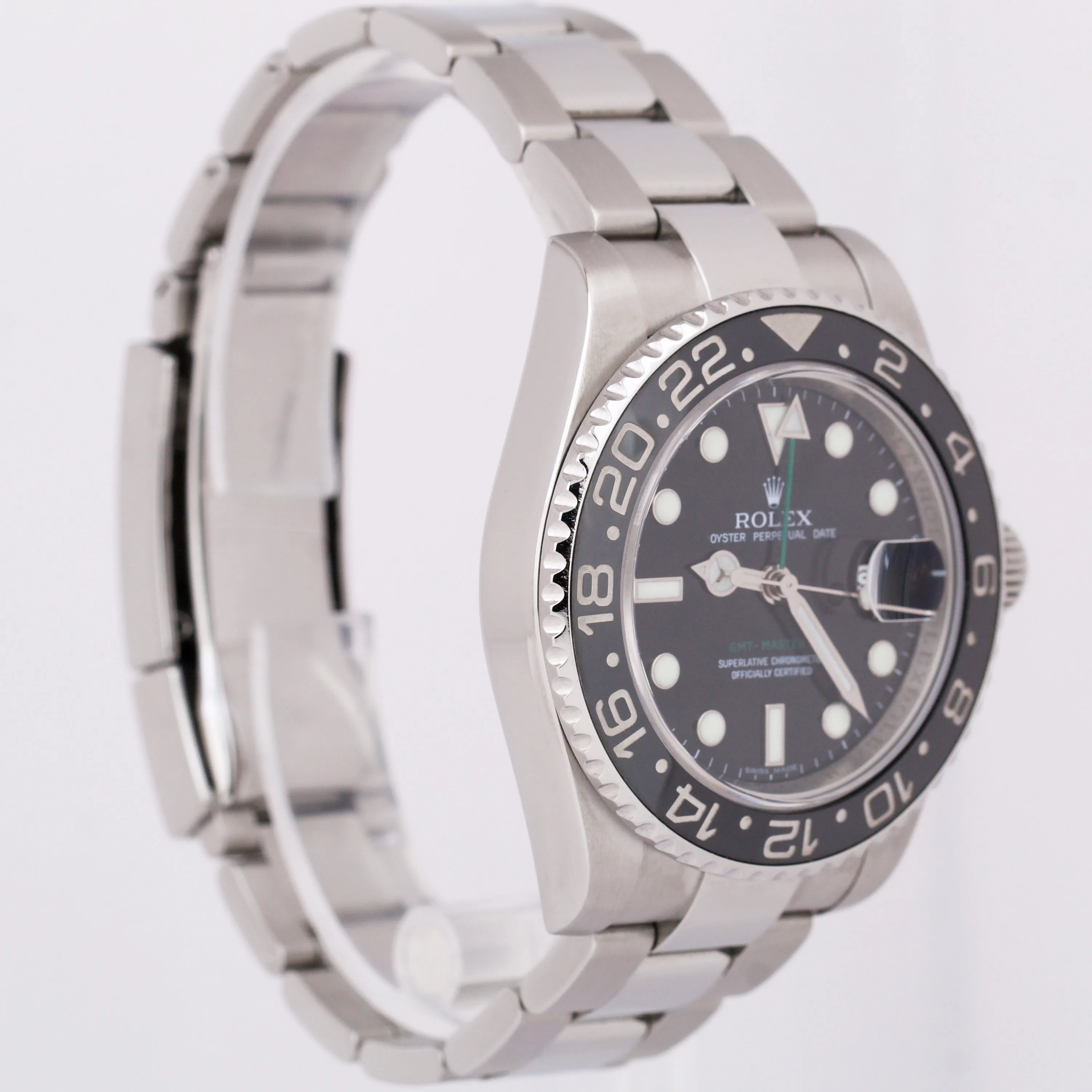 Rolex GMT-Master II Black 40mm Ceramic Stainless Steel Date Oyster Watch 116710