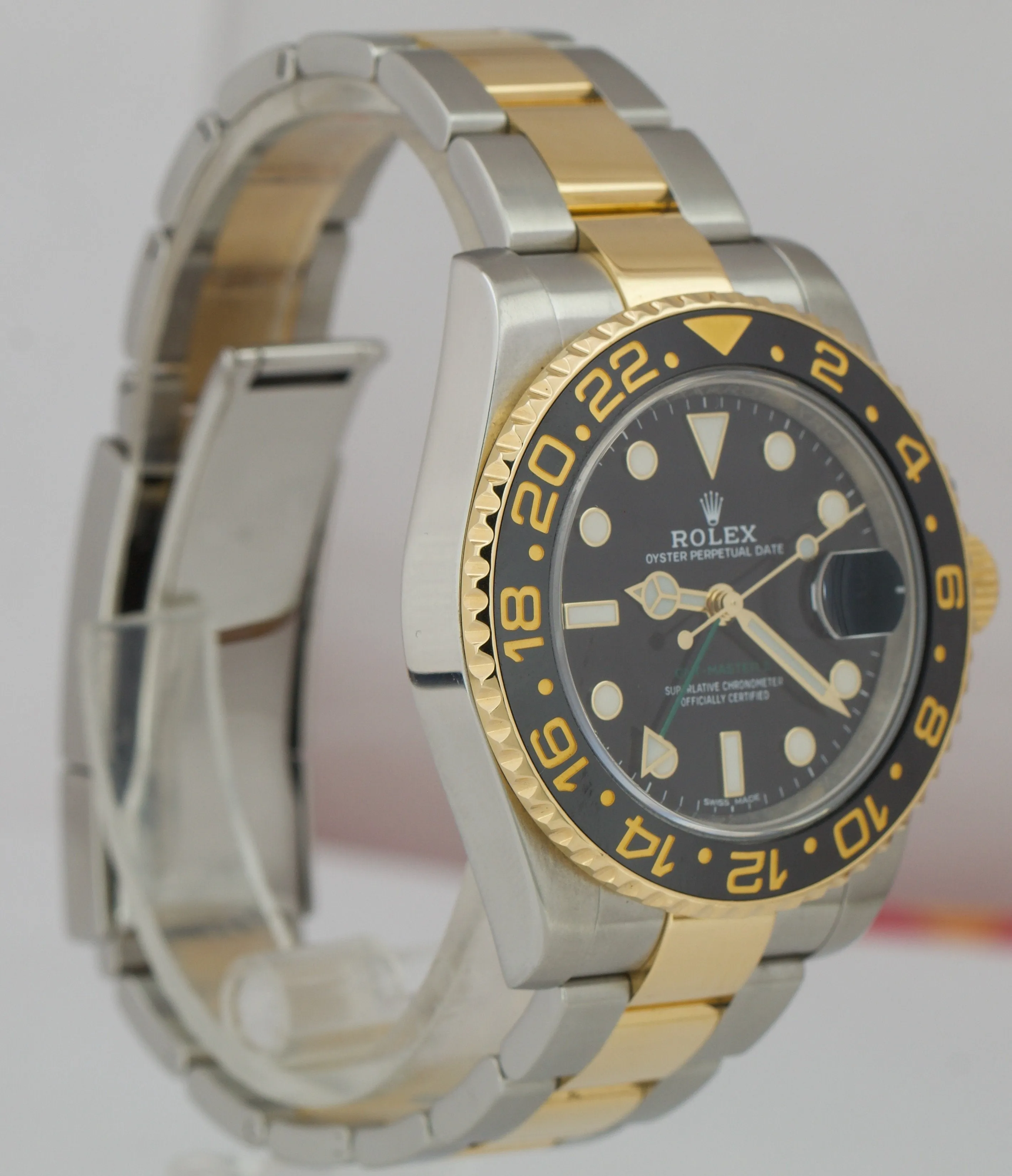 Rolex GMT-Master II Ceramic Black Two-Tone Stainless Date 40mm Watch 116713 LN