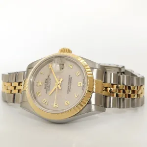 Rolex Lady-Datejust 26MM 18kt Yellow Gold & Steel Cream Jubilee Dial 69173
