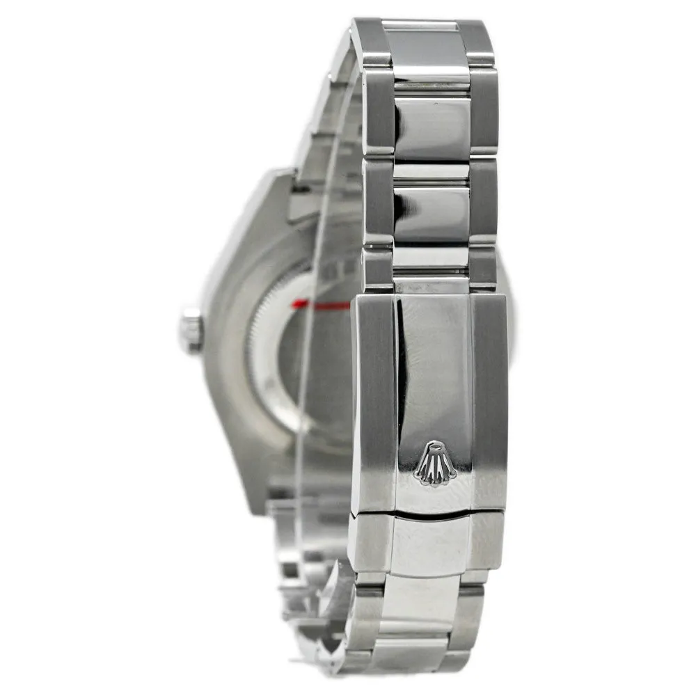 Rolex Men's Datejust II Stainless Steel 41mm Black Roman Dial Watch Reference #: 116334