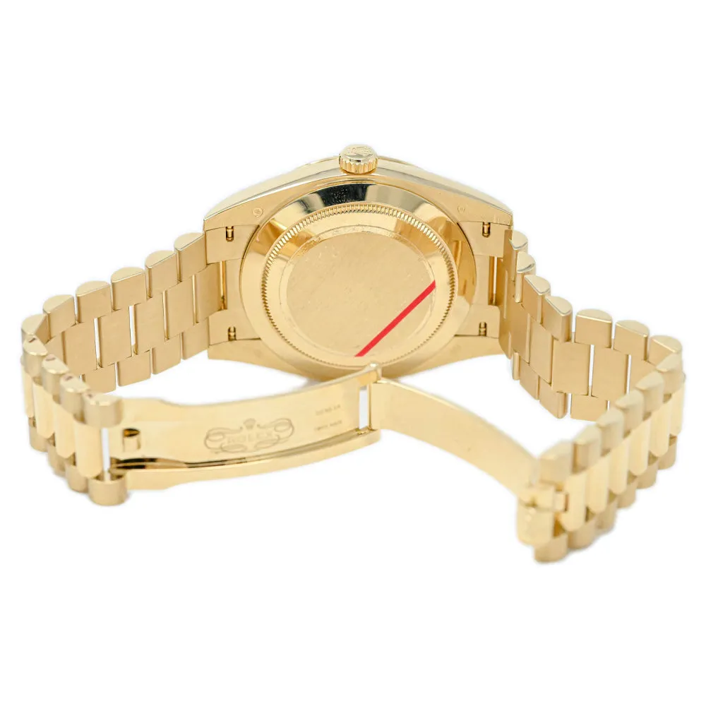 Rolex Men's Day-Date 18K Yellow Gold 40mm Champagne Roman Dial Watch Reference: 228238