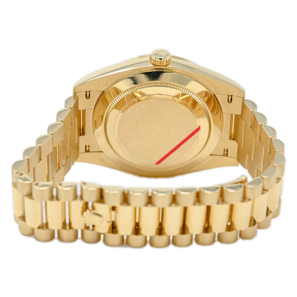 Rolex Men's Day-Date 18K Yellow Gold 40mm Champagne Roman Dial Watch Reference: 228238