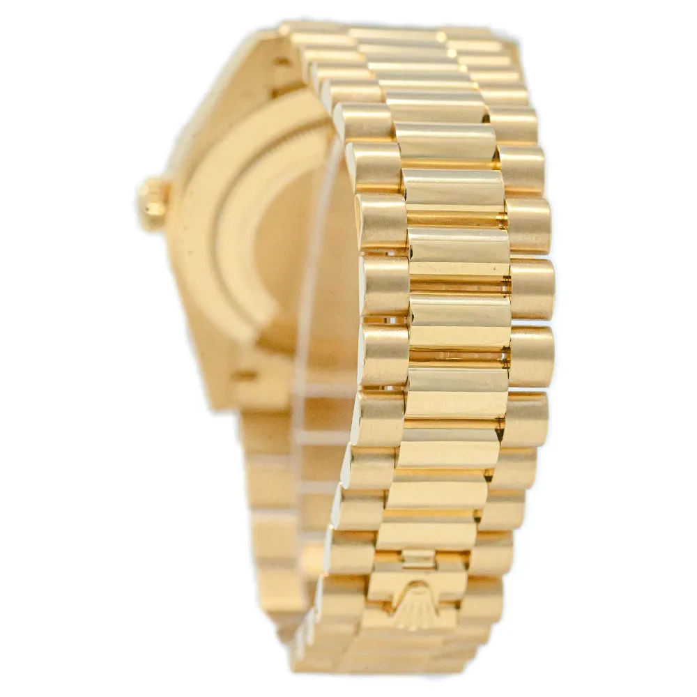 Rolex Men's Day-Date 18K Yellow Gold 40mm Champagne Roman Dial Watch Reference: 228238