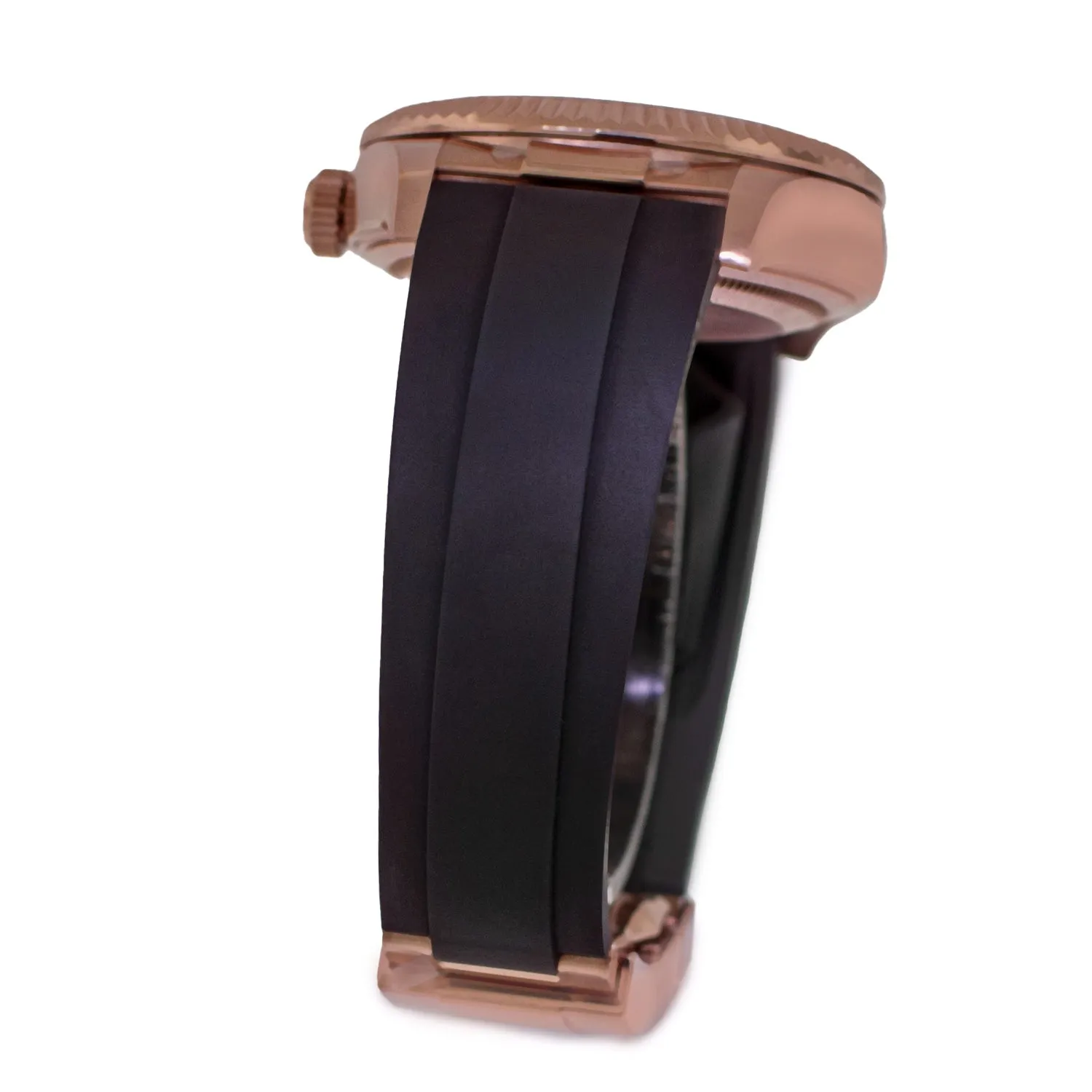 Rolex Sky-Dweller 42mm Everose Gold Chocolate Index Dial & Fluted Bezel 326235