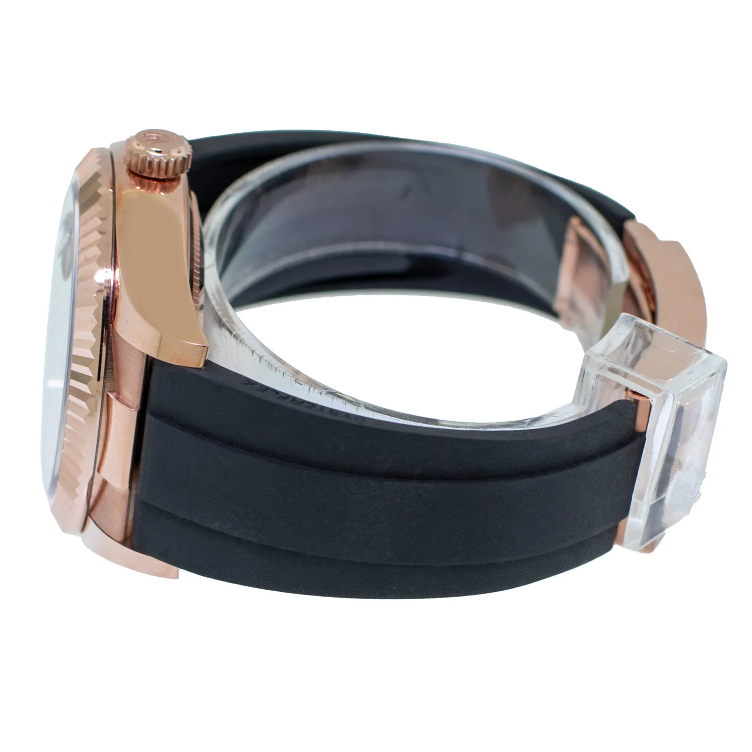 Rolex Sky-Dweller 42mm Everose Gold Rhodium Index Dial & Fluted Bezel 336235