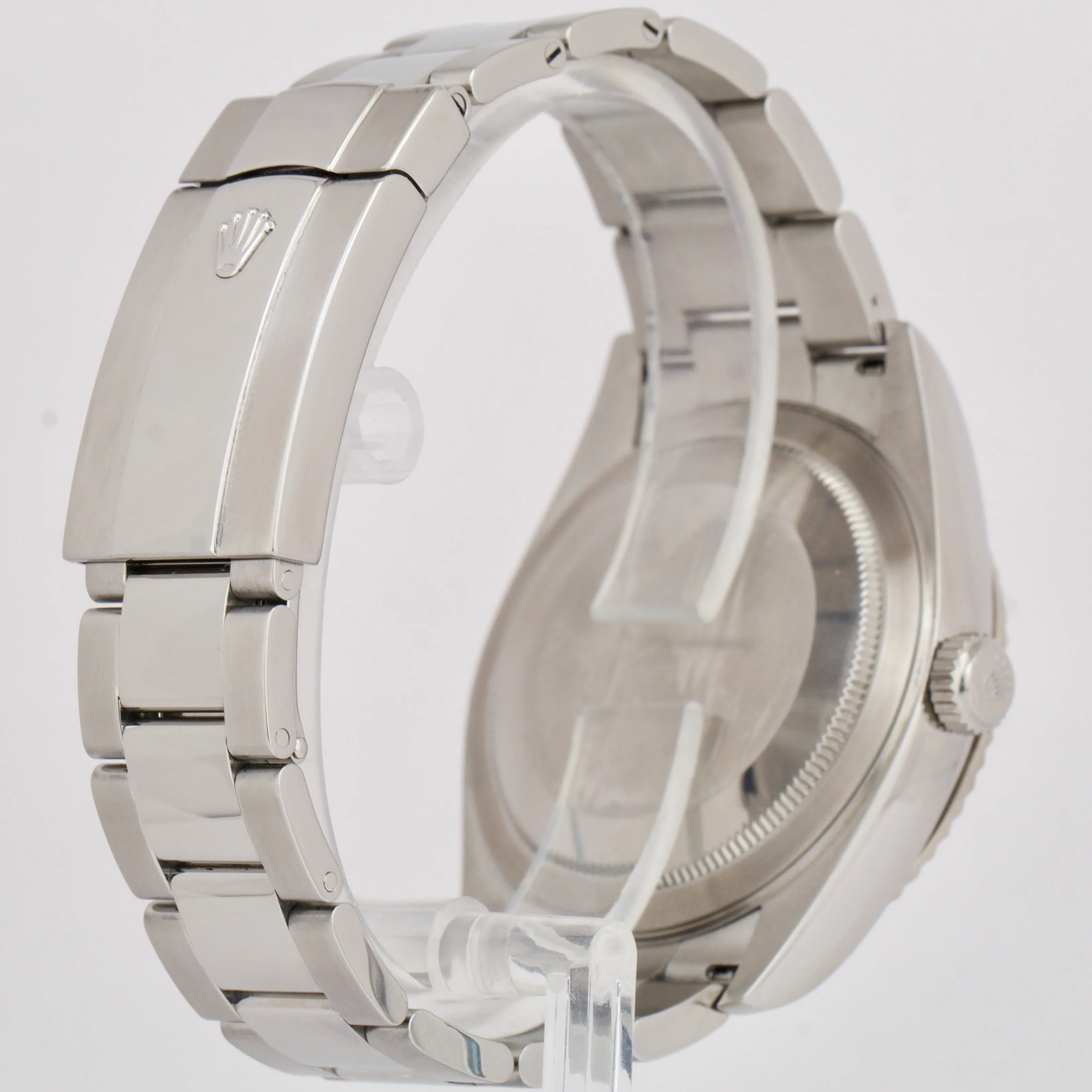 Rolex Sky-Dweller WHITE Stainless Steel 18k Gold Fluted 42mm 326934 Watch BOX