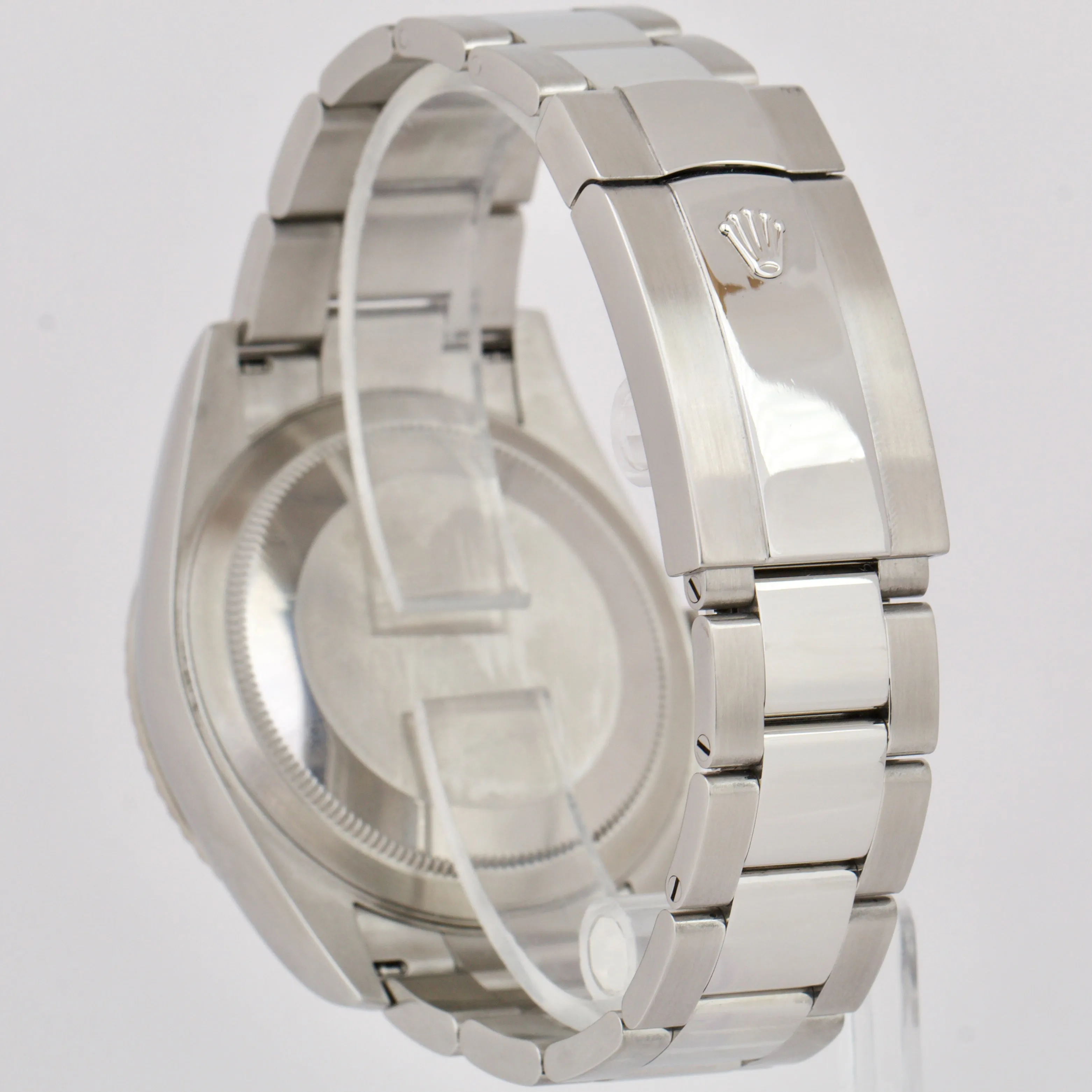 Rolex Sky-Dweller WHITE Stainless Steel 18k Gold Fluted 42mm 326934 Watch BOX