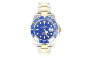 Rolex Submariner 116613 Blue Diamond Dial with Box and Papers