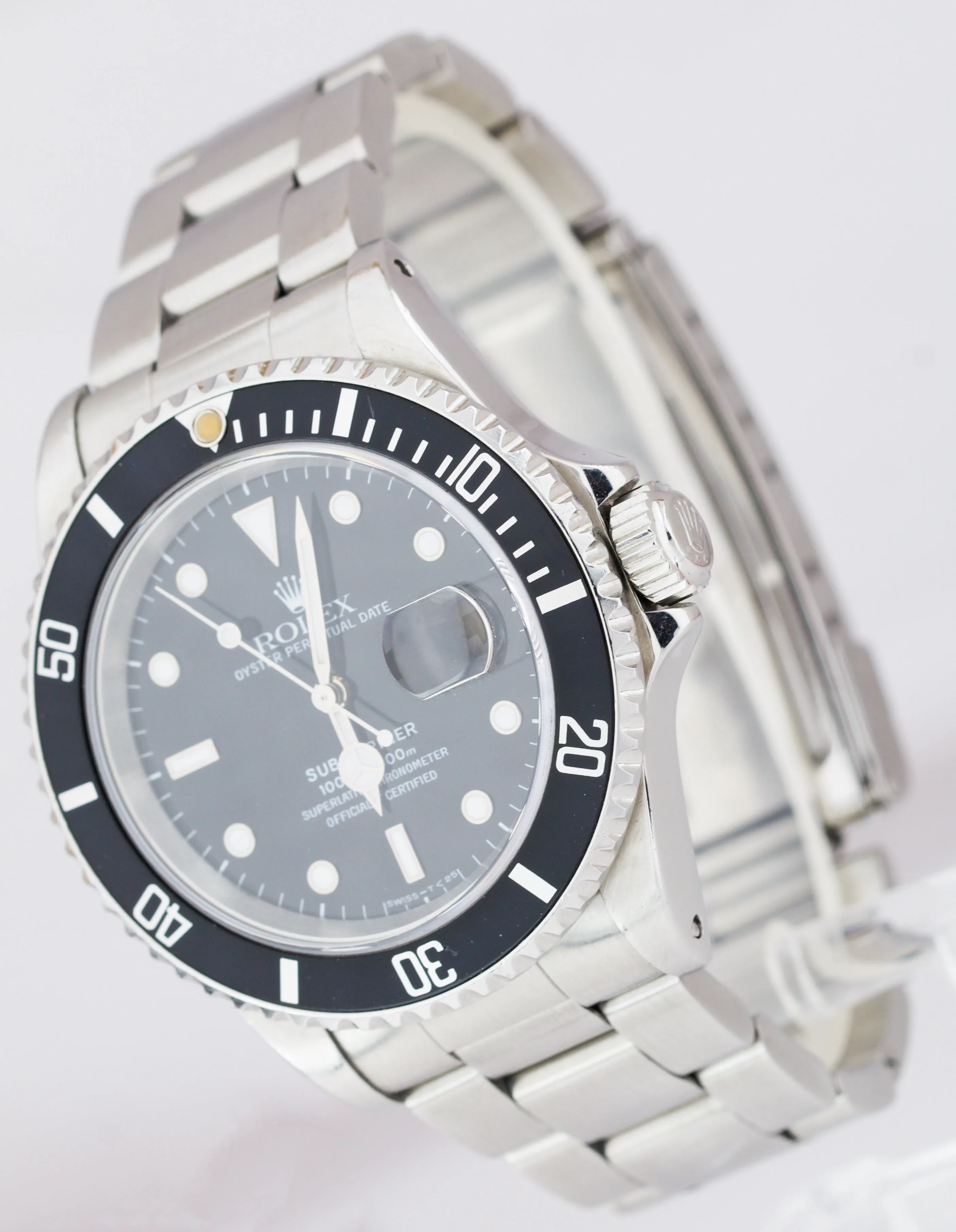 Rolex Submariner Date 16610 Stainless Steel 40mm Black Dive Pre-Ceramic Watch