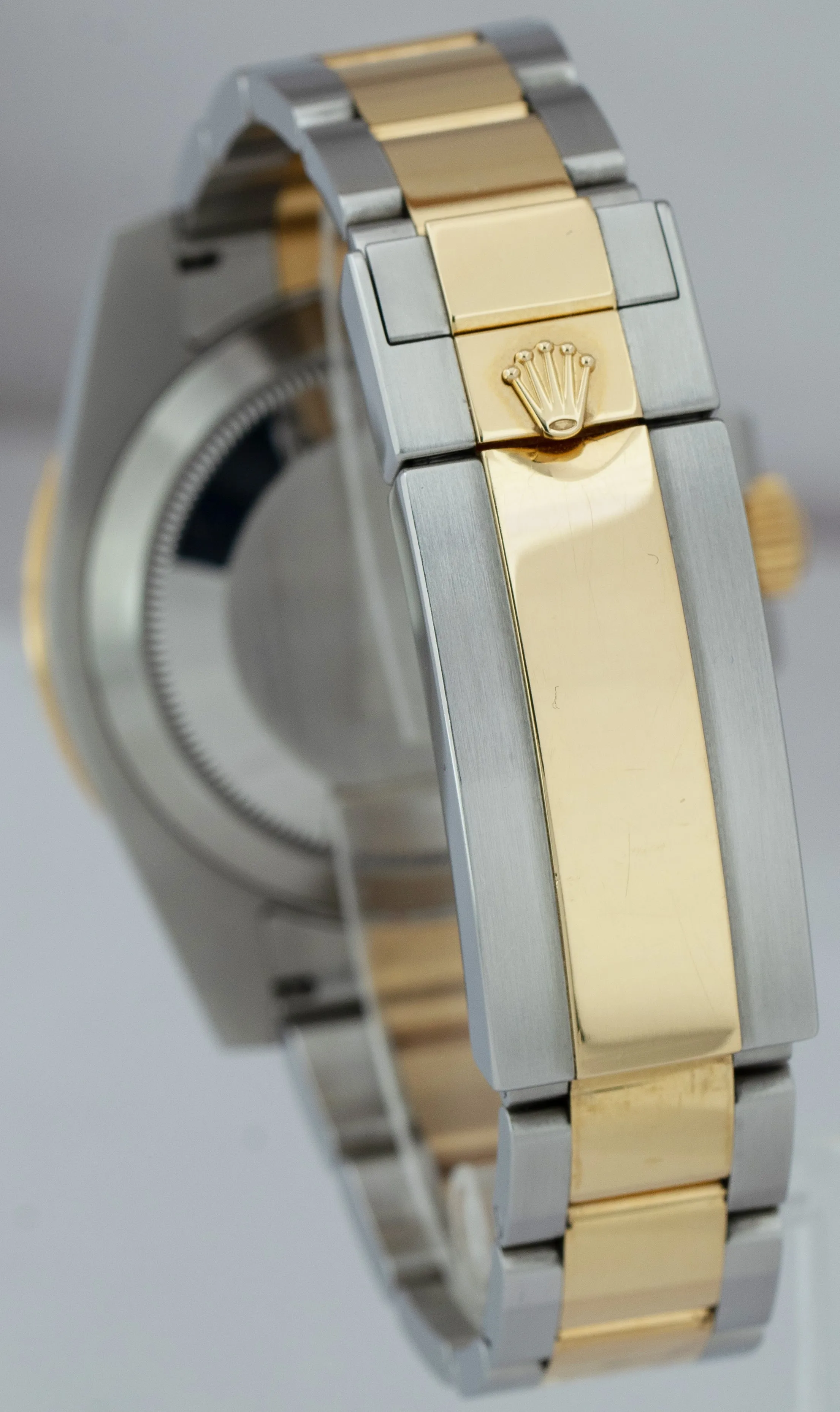 Rolex Submariner Date Ceramic Two-Tone Gold Stainless Steel Blue Watch 116613 LB