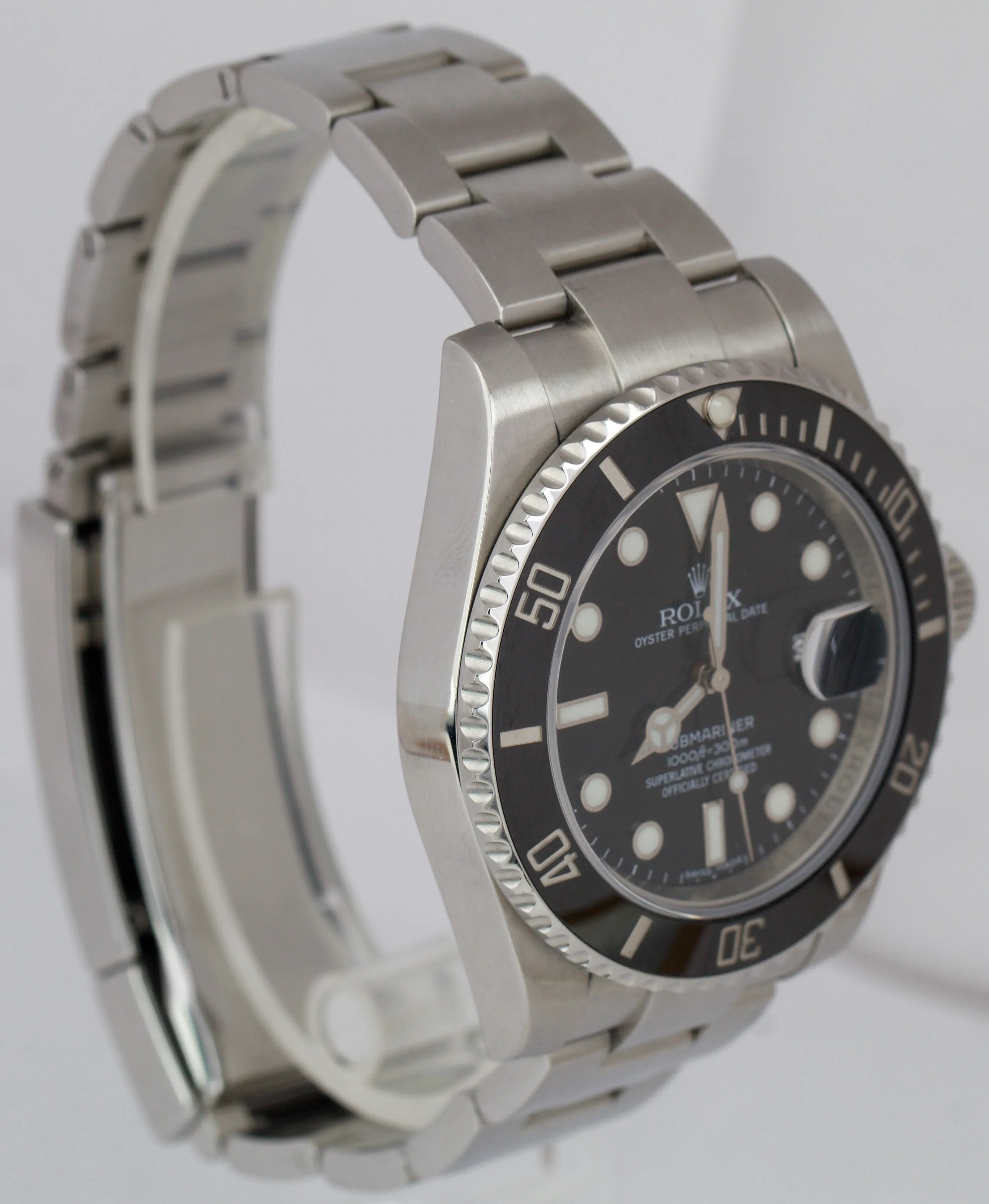 Rolex Submariner Date Stainless Steel Black Ceramic 40mm Dive Watch 116610 LN