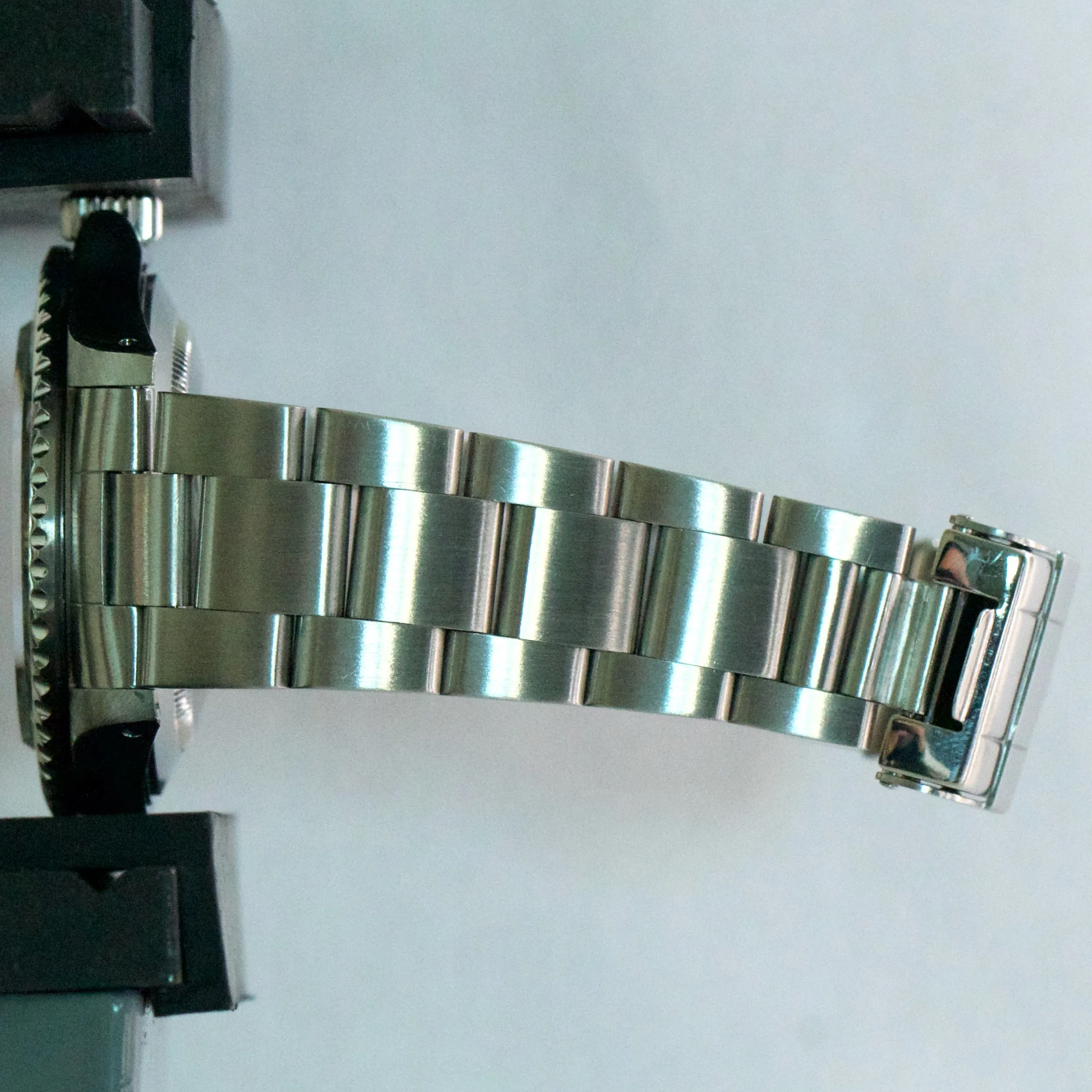 Rolex Submariner No-Date Black 4 LINE REHAUT Stainless Steel 40mm 14060M BOX