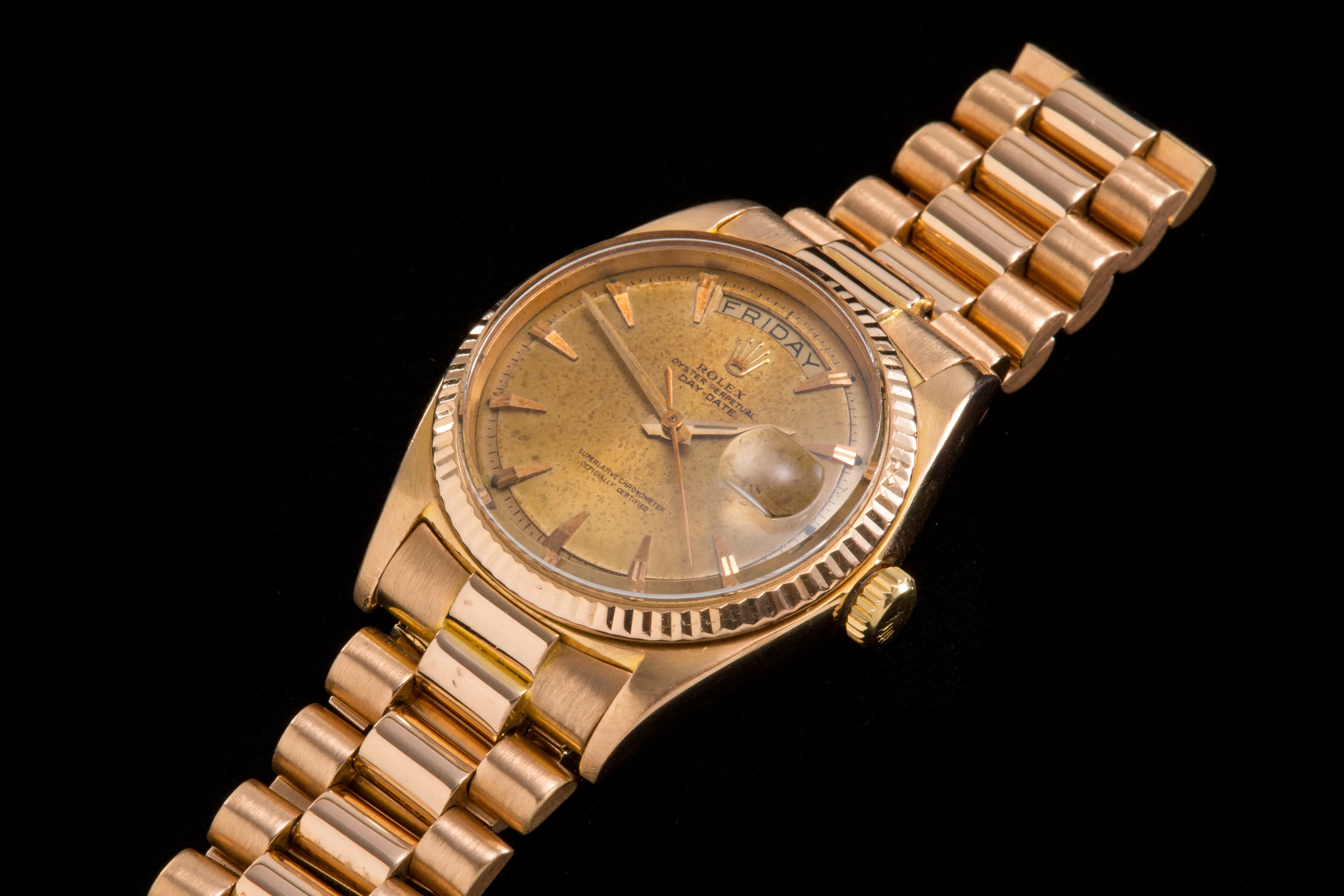 Rolex Vintage Day Date ref 1803 in solid 18ct Rose Gold