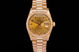 Rolex Vintage Day Date ref 1803 in solid 18ct Rose Gold