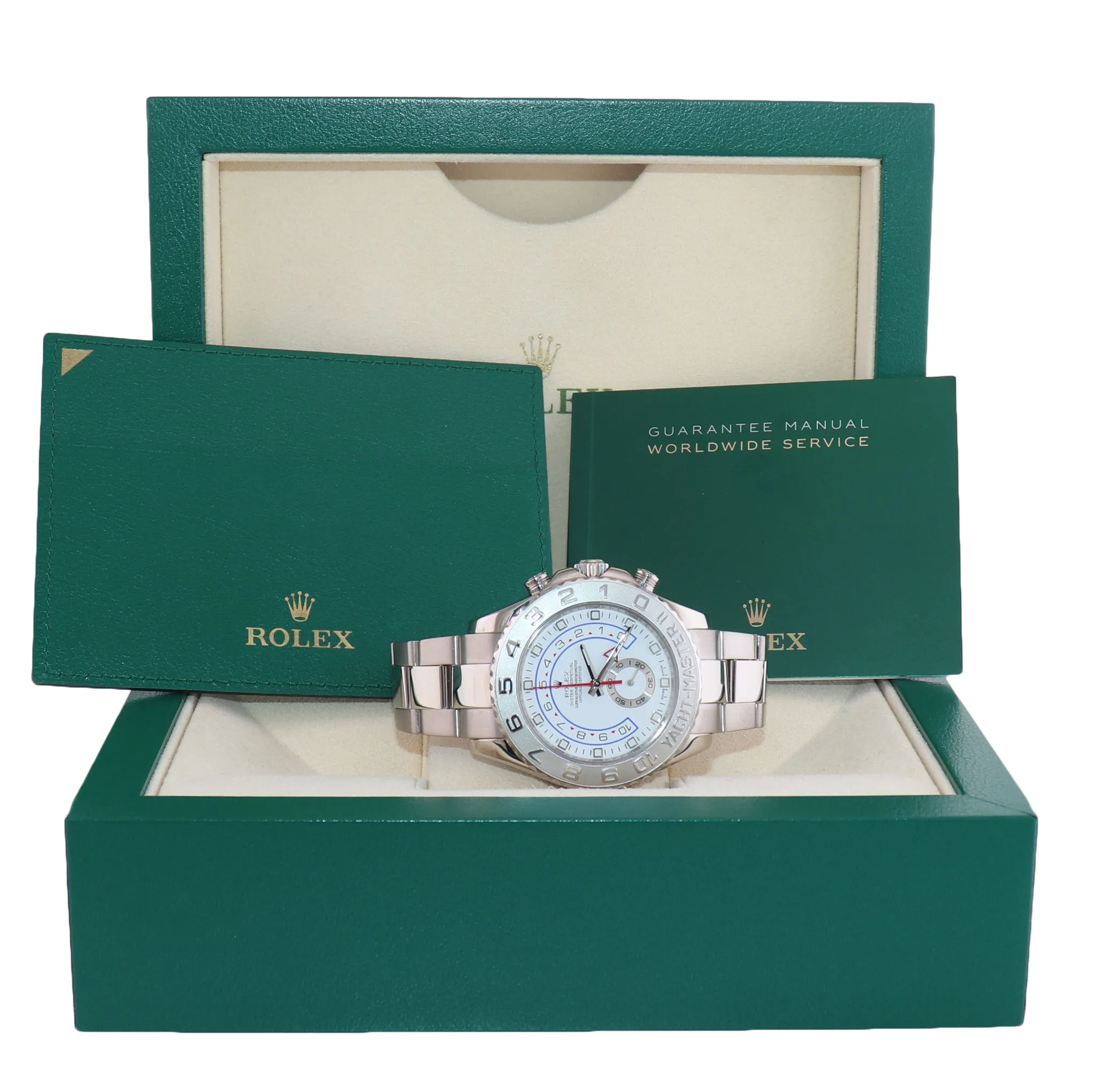 Rolex Yacht-Master II 44mm 18k White Gold 116689 YM 2 Watch Box