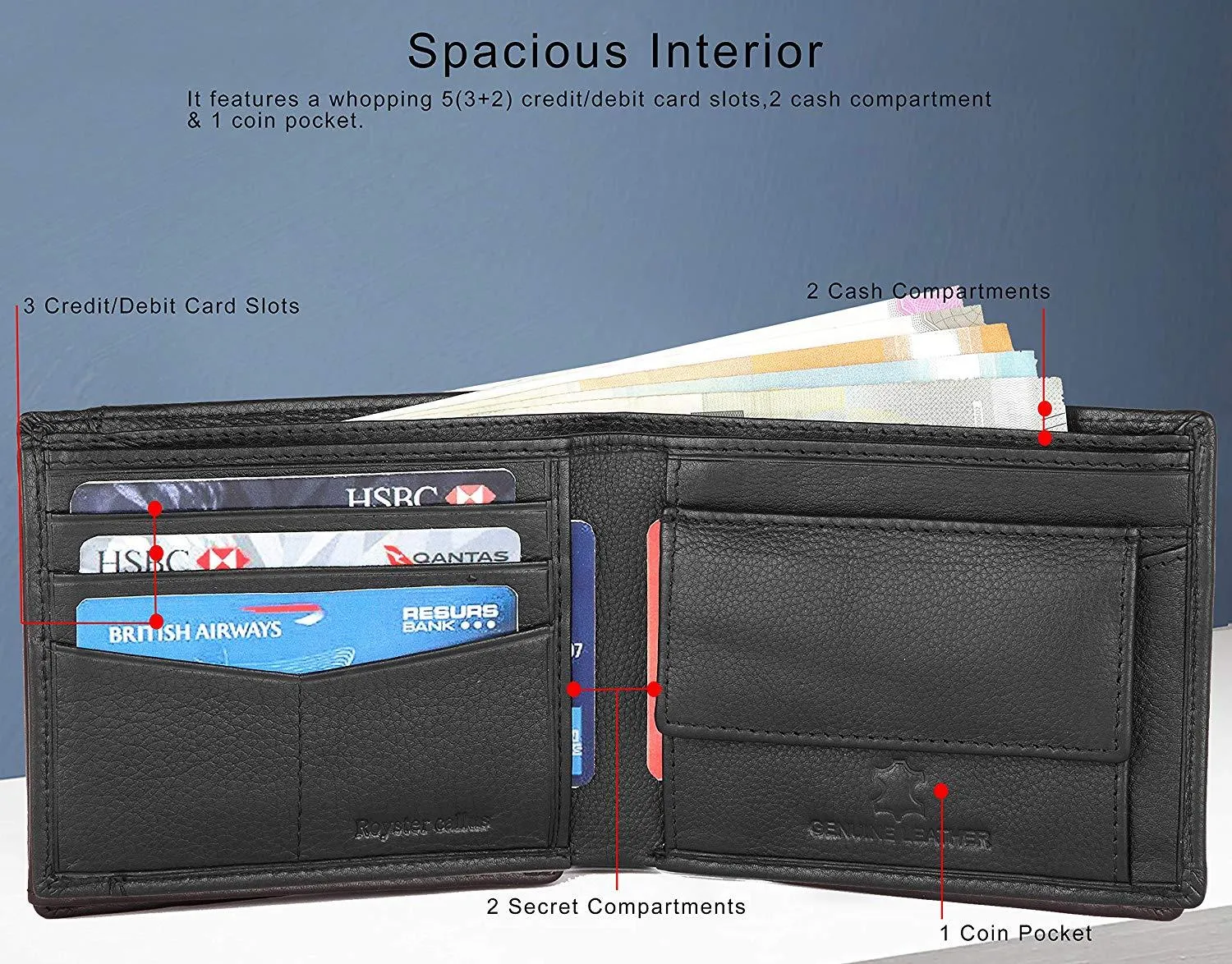 Royster Callus Black Men's Wallet