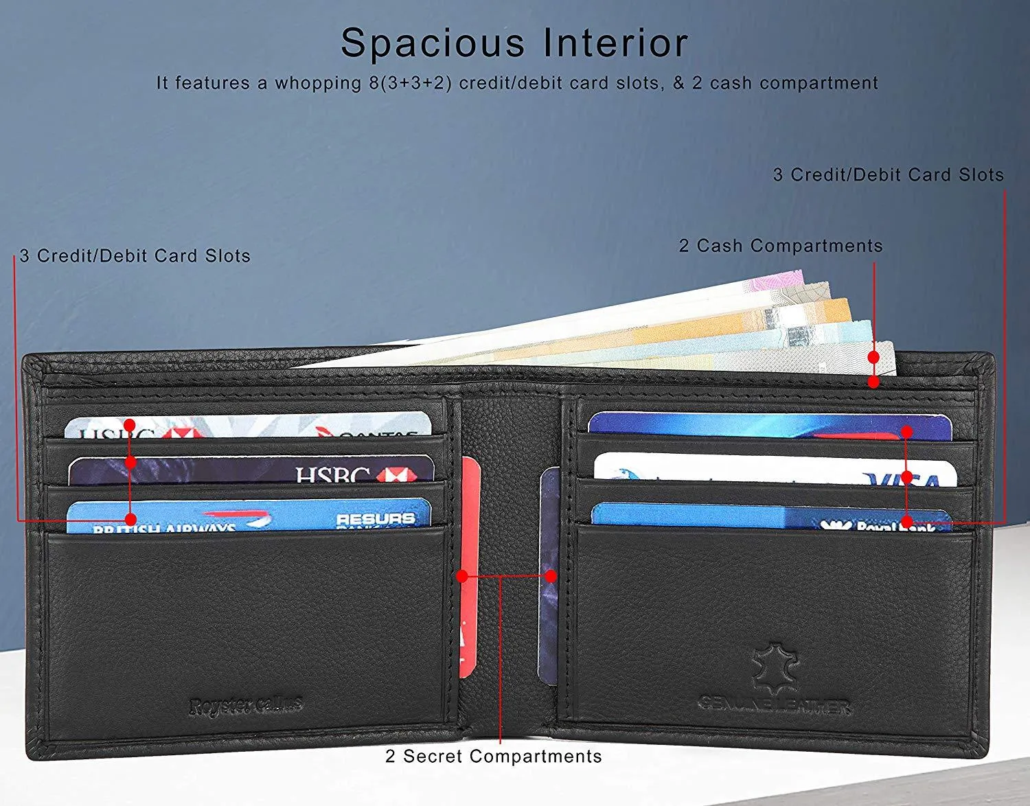 Royster Callus Black Men's Wallet
