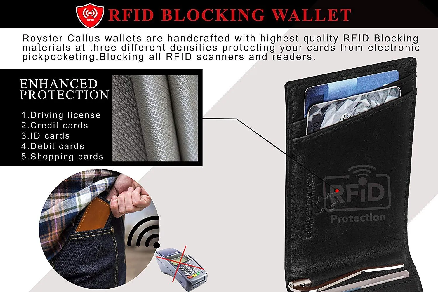 Royster Callus Black Men's Wallet
