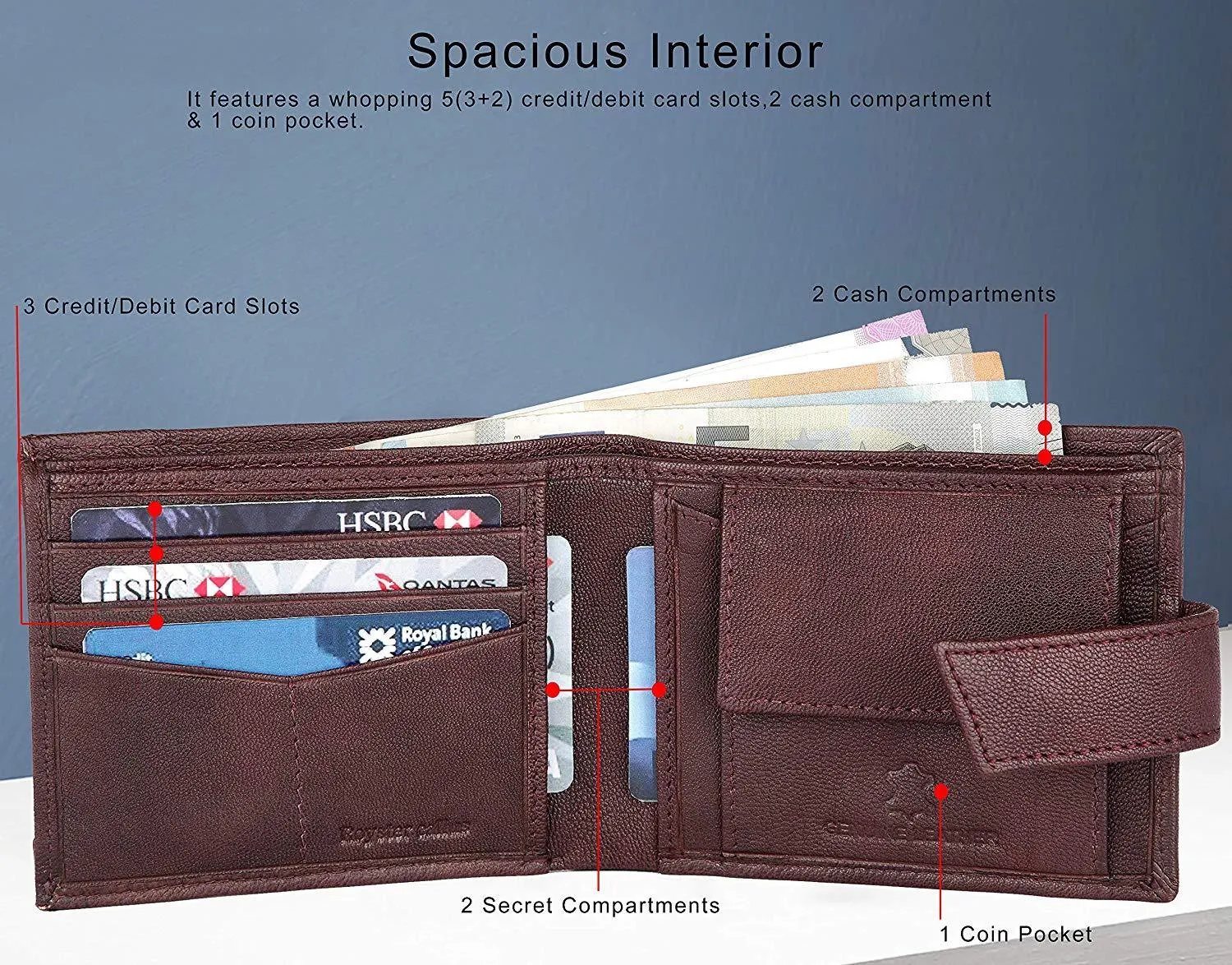 Royster Callus Maroon Men's Wallet