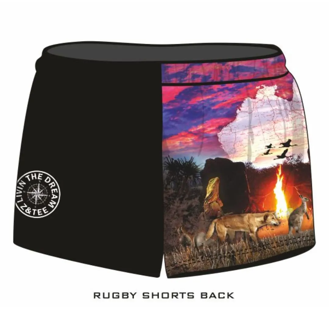 Rugby Shorts | Australian Camping Pink Adventure ★Pre-Order★
