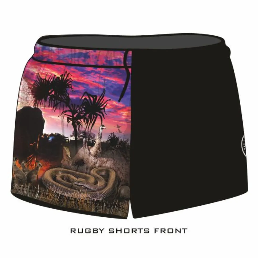 Rugby Shorts | Australian Camping Pink Adventure ★Pre-Order★