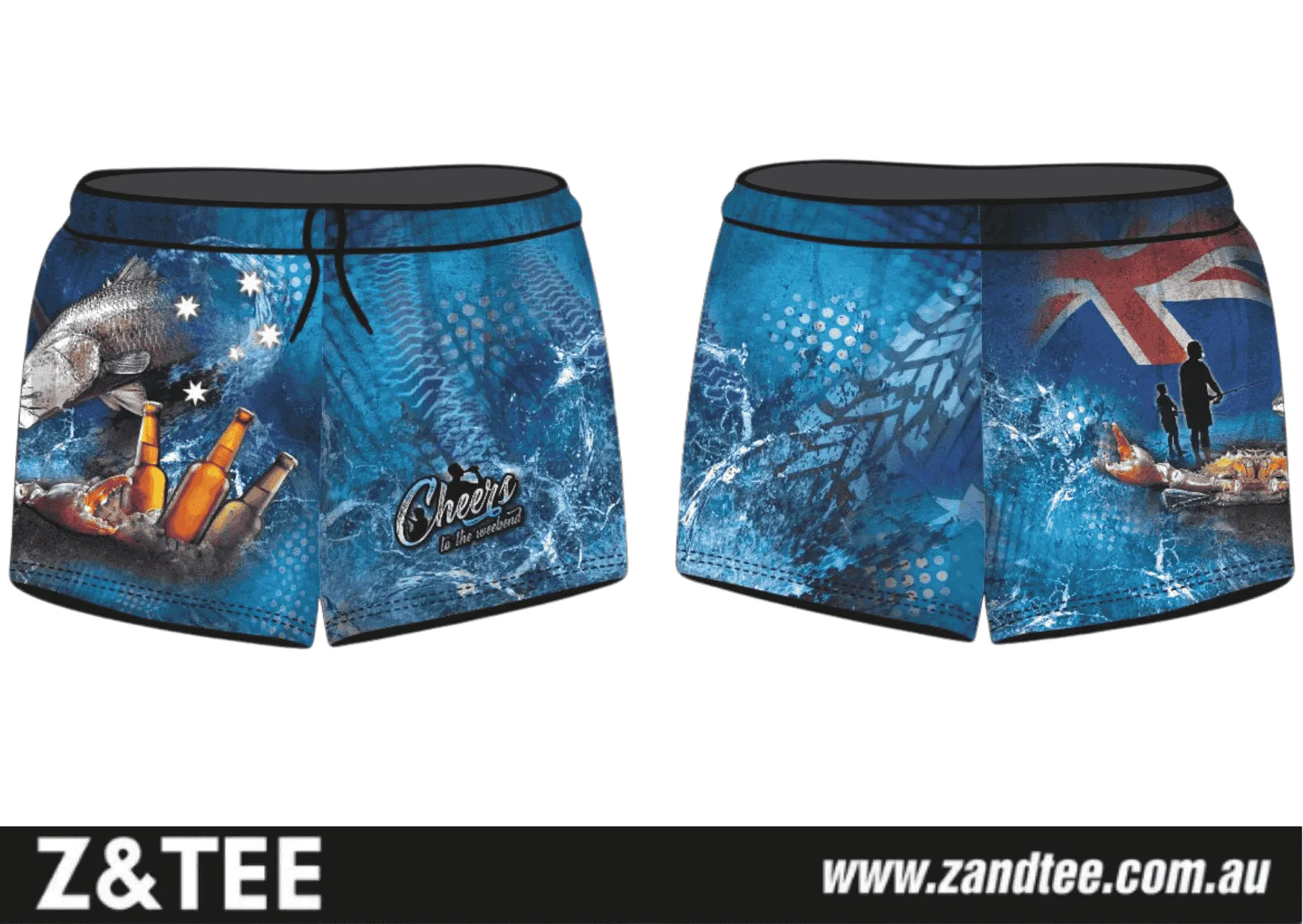 Rugby Shorts | Cheers to the Weekend Blue ★Pre-Order★