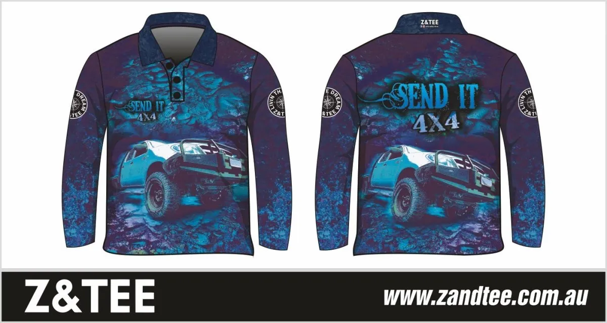 Rugby Shorts | Send It 4x4 Blue ★Pre-Order★