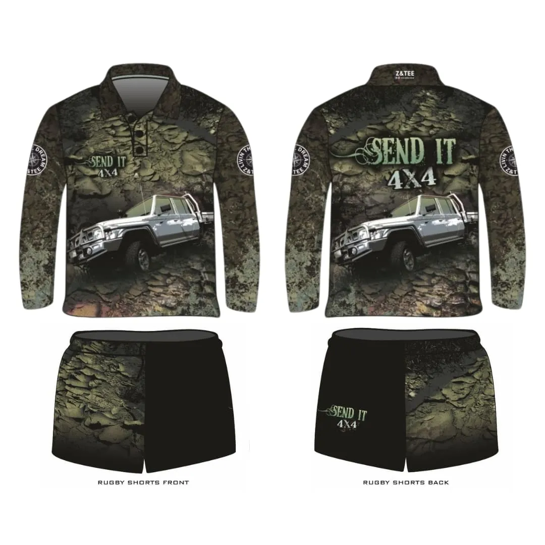 Rugby Shorts | Send It 4x4 Khaki ★Pre-Order★