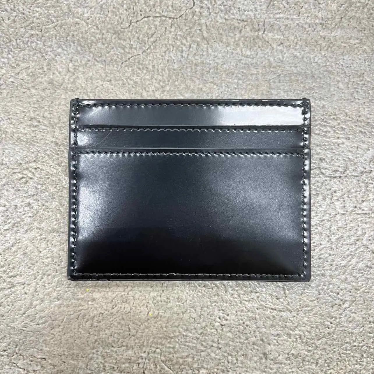 Saint Laurent Card Holder "LEATHER" New Black Size OS