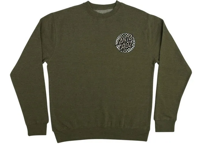 Santa Cruz Meyer Freestyle Dot Crewneck Army Heather