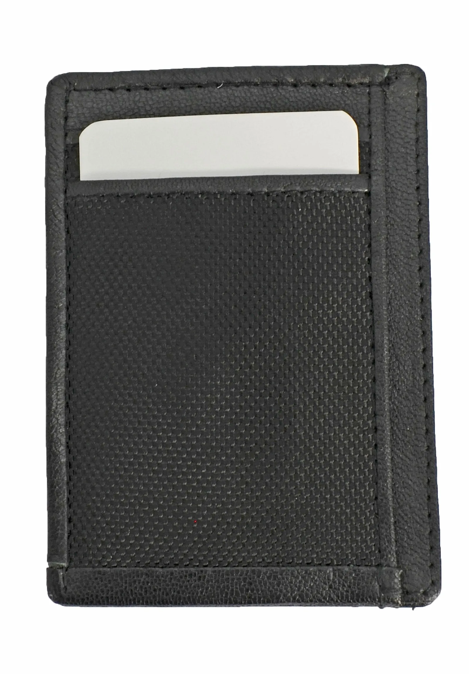 Save the Ocean Recycled Black Front Pocket Wallet