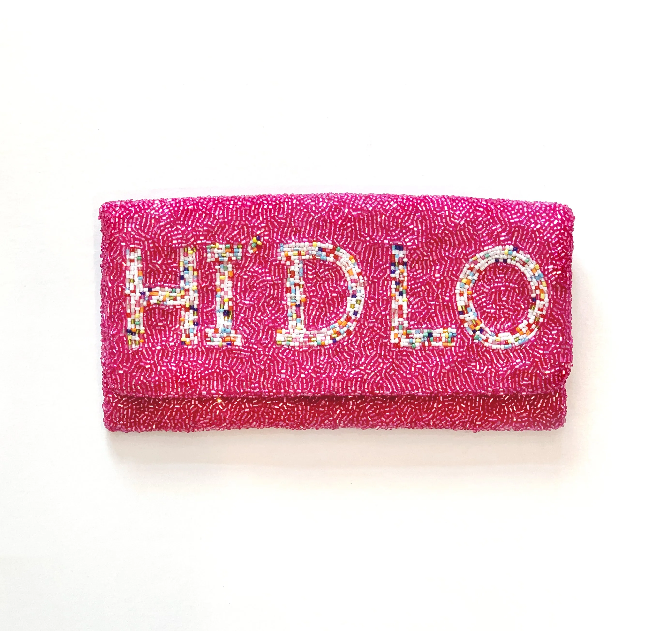 Say My Name Nickname Beaded Handbag with Zipper