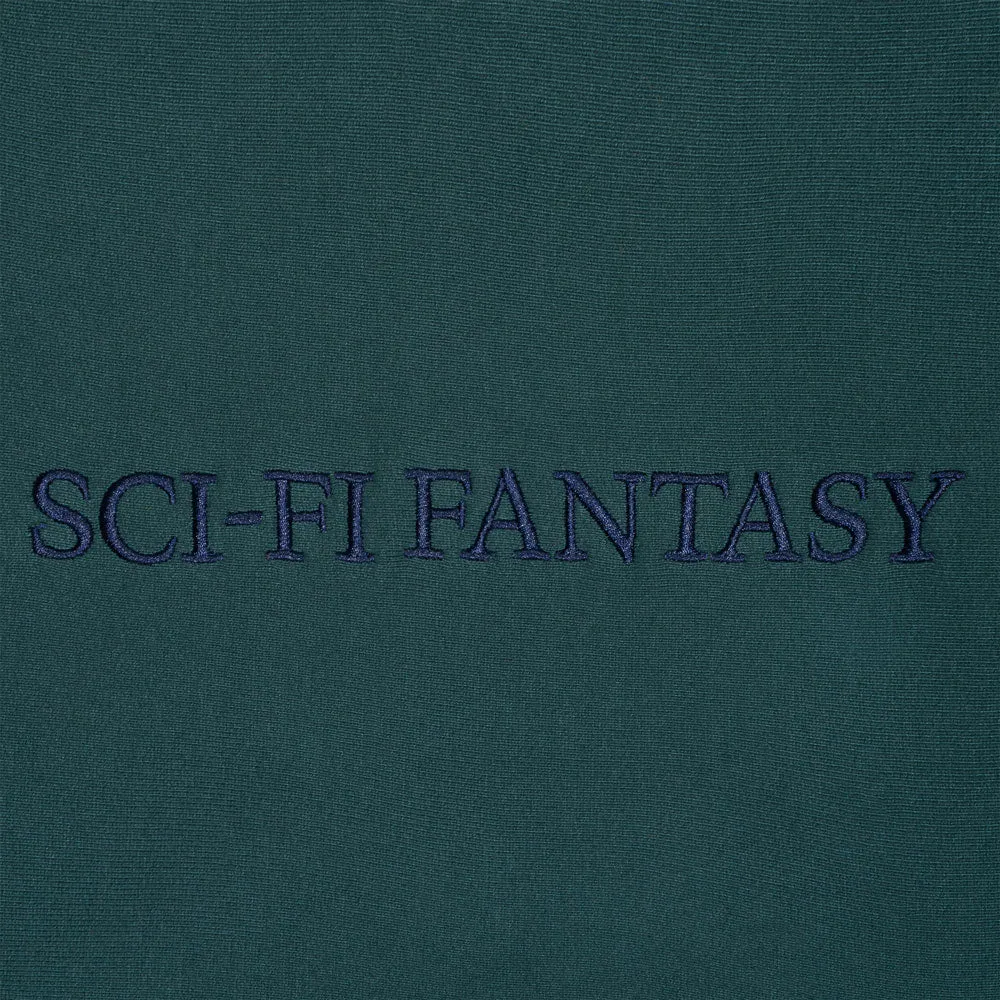 Sci-Fi Fantasy 'Logo' Hood (Dark Moss)
