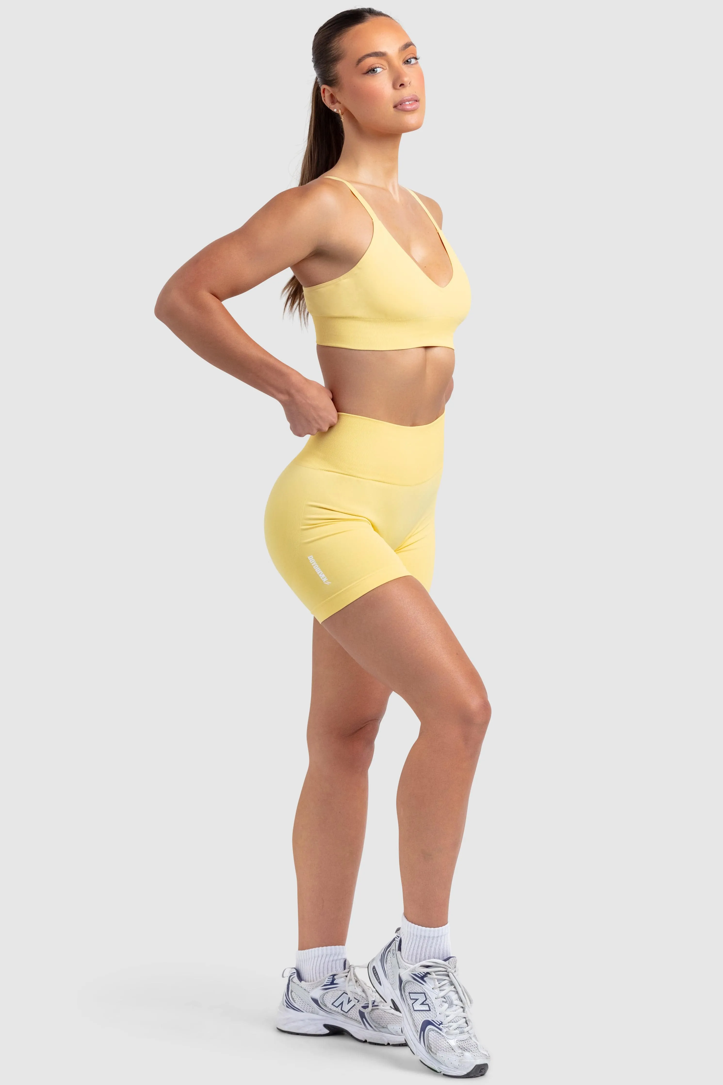 Scrunch 2 Seamless Shorts - Butter Yellow