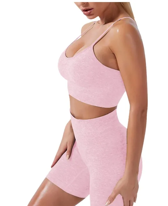 Seamless Yoga Outfits 3 Piece Workout