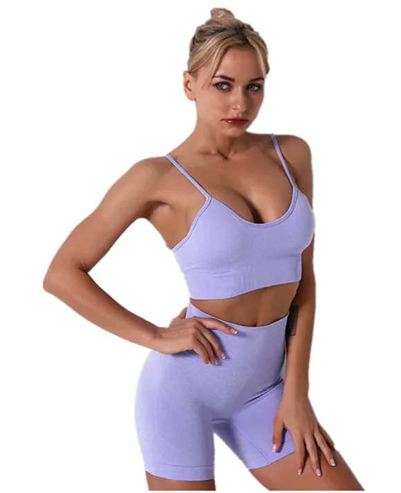 Seamless Yoga Outfits 3 Piece Workout
