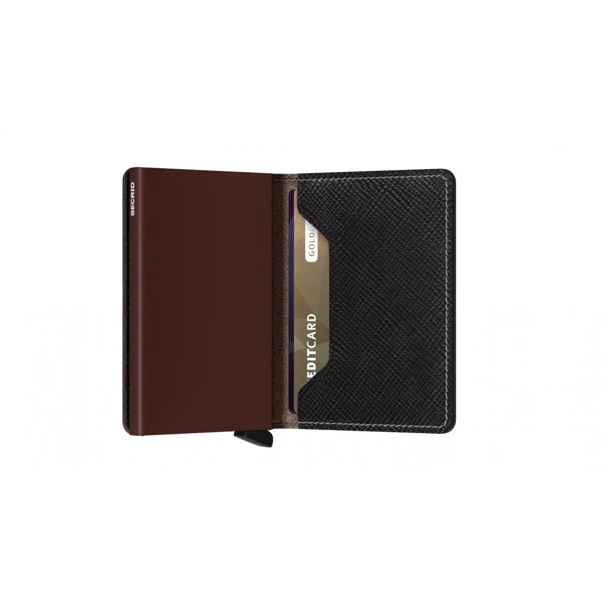 Secrid Slimwallet Saffiano - Brown