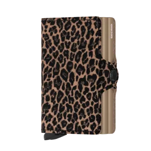 SECRID Twinwallet Leather - Leo Beige