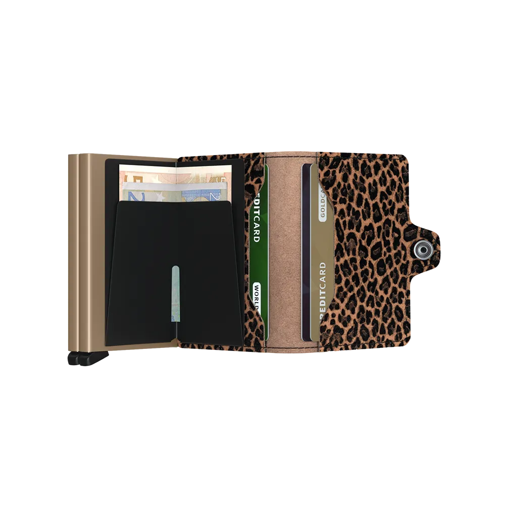 SECRID Twinwallet Leather - Leo Beige