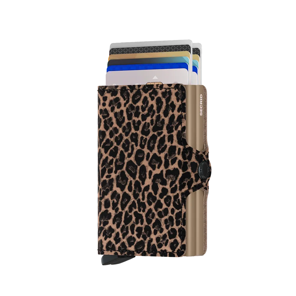 SECRID Twinwallet Leather - Leo Beige